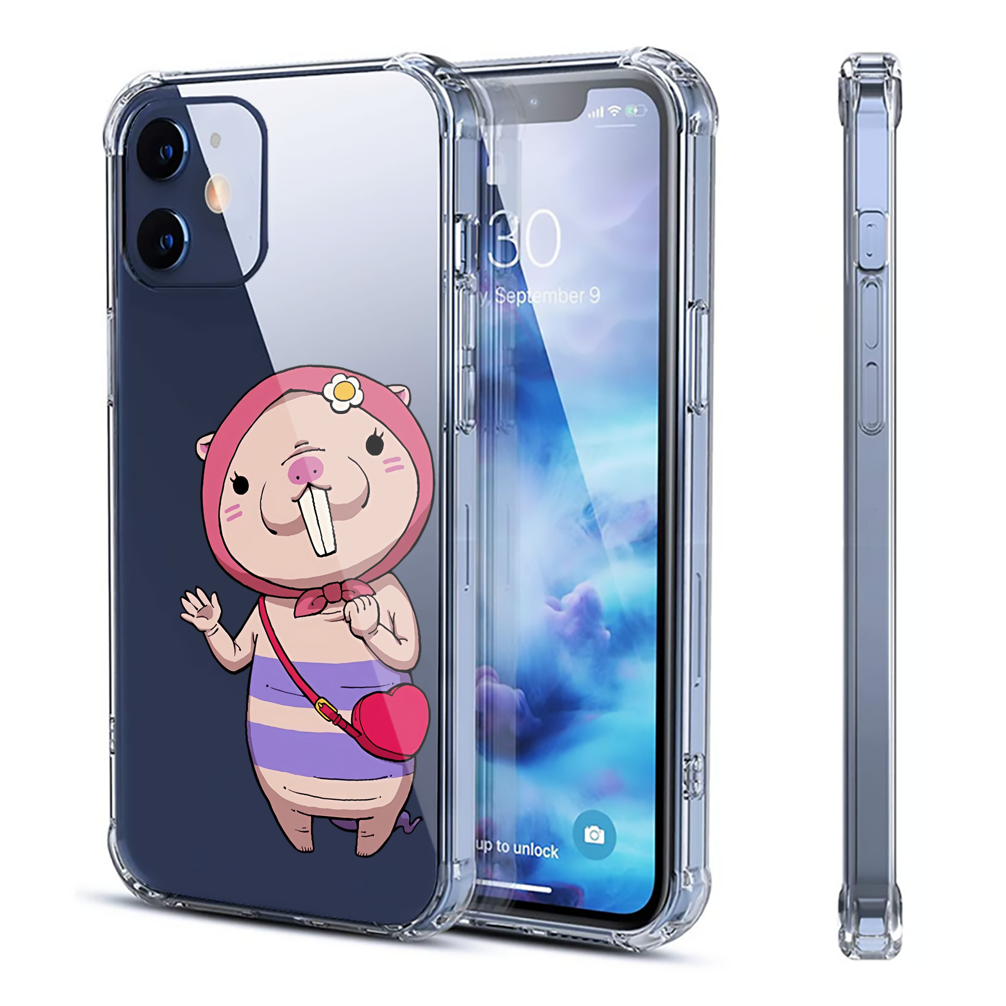 （画像用） 妖怪ウォッチ Yo-kai Watch 【iPhone 12シリーズ対応】透明スマホケース（クリアソフトケース）